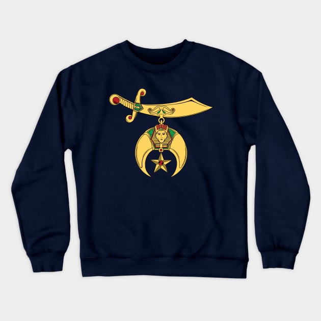 Shriners Emblem Crewneck Sweatshirt by art_by_suzie